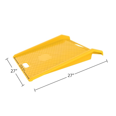 Fleming Supply Portable Curb Ramp, 1000lb Capacity Riser for Loading Docks, Driveways, Thresholds 533462WVF